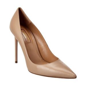 Aquazzura Purist 105 Leather Pump, Brown